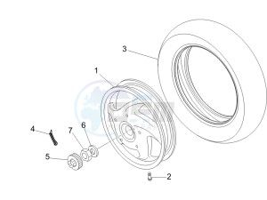 LX 50 2T 25 Kmh NL drawing Rear Wheel