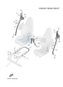 YXF850E YX85FPAP (BARP) drawing SEAT 2