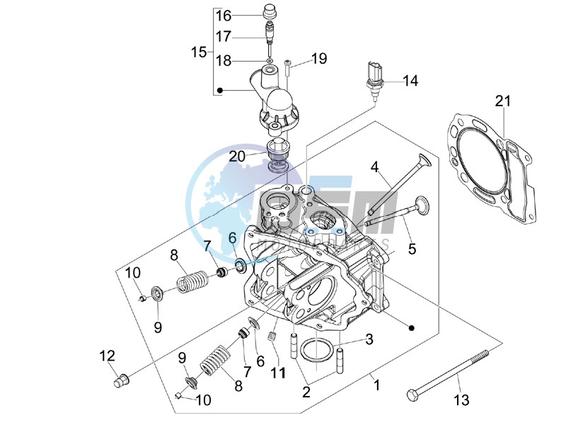 Cilinder head unit - Valve