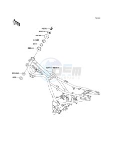 EX 250 F [NINJA 250R] (F15-F19) [NINJA 250R] drawing FRAME