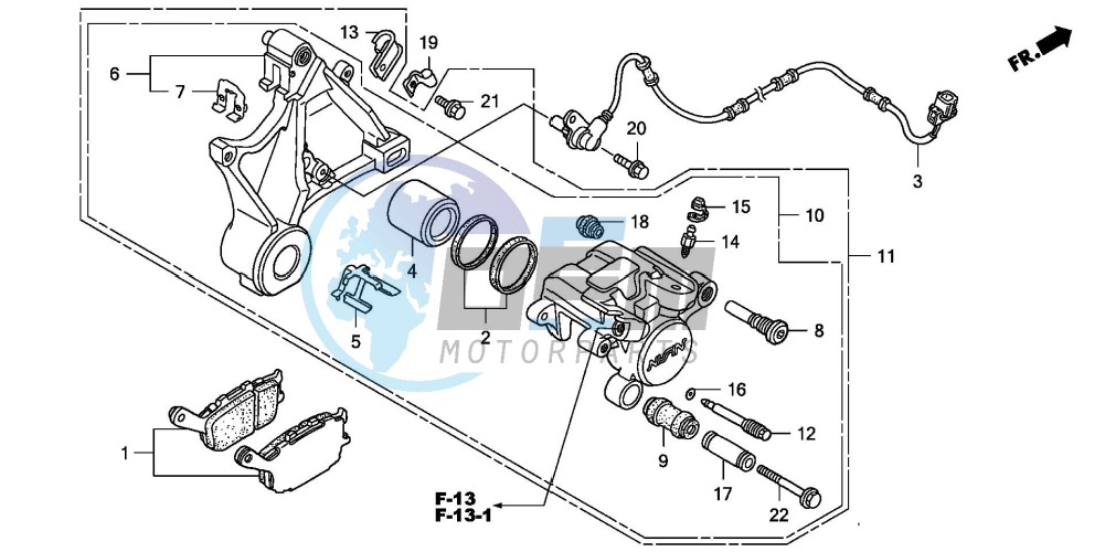 REAR BRAKE CALIPER