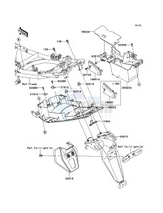 ER-6f ABS EX650B8F GB XX (EU ME A(FRICA) drawing Rear Fender(s)