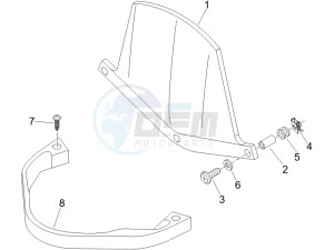 Beverly 250 ie Sport e3 drawing Windshield