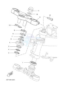 YZF-R125 R125 (5D7F 5D7F 5D7F) drawing STEERING