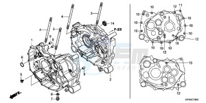 CB650FG CB650F 6ED - (6ED) drawing CRANKCASE