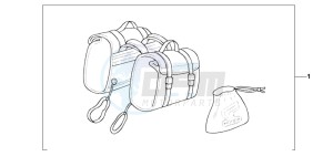 VF750C drawing NYLON SADDLEBAG