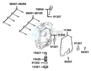 NEW DINK 50 Netherlands drawing Right Crankcase Cover - Water  Pump