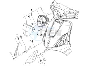 Fly 50 4t drawing Head lamp - Turn signal lamps