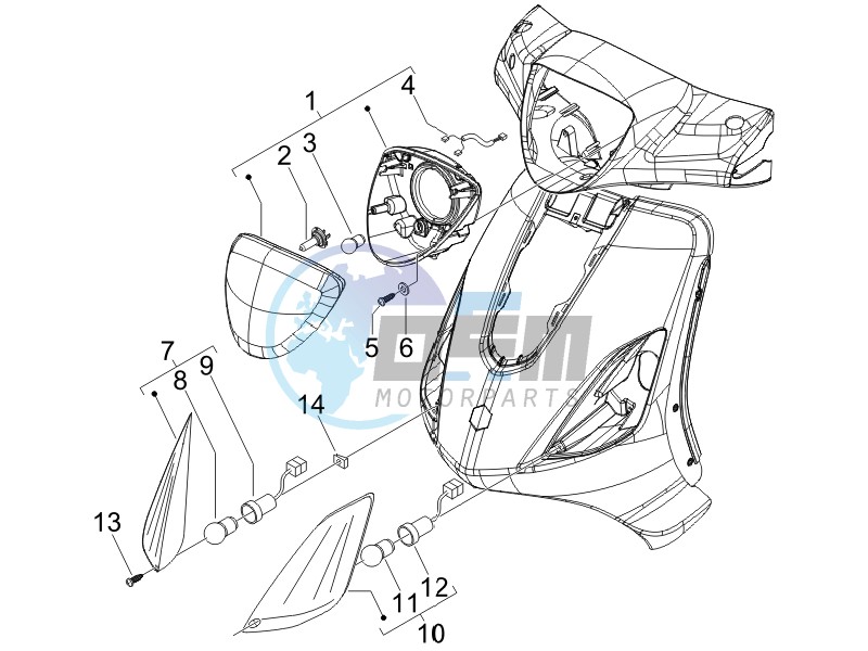 Head lamp - Turn signal lamps