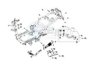 FIDDLE II 50 25KMH NEW ENGINE drawing FRAME / ENGINE MOUNT