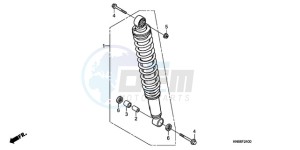 TRX250XA Australia - (U) drawing REAR CUSHION