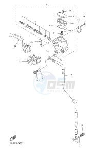 YZ450FX (B917 B918 B919 B919 B91A) drawing FRONT MASTER CYLINDER