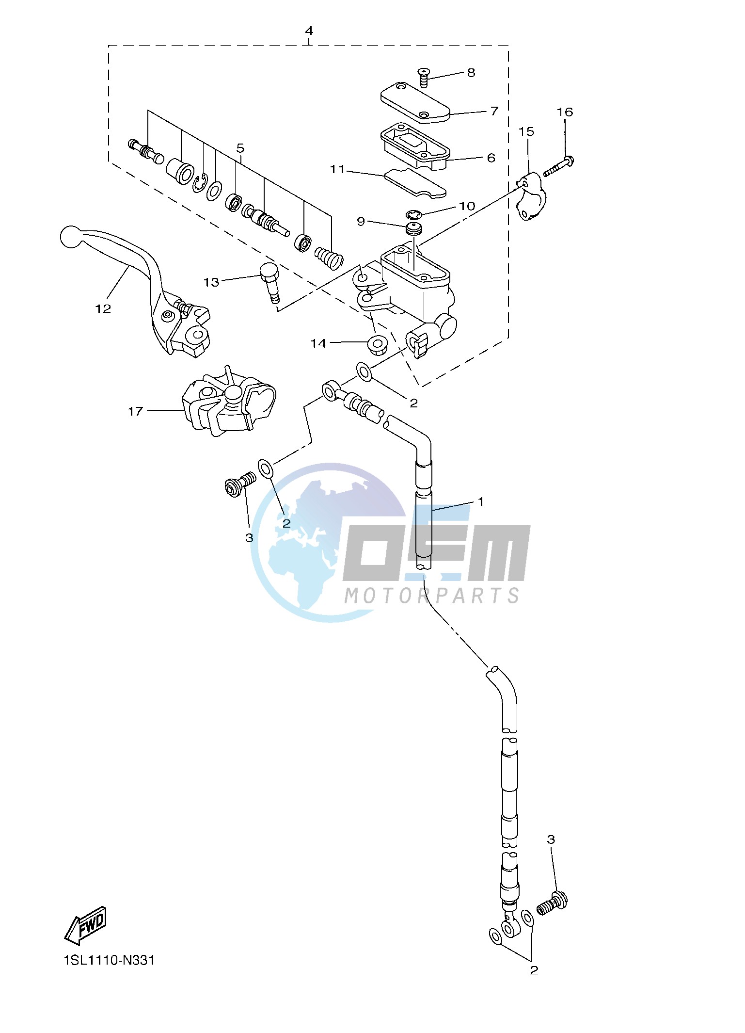 FRONT MASTER CYLINDER