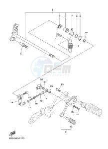 XVS950CR XVS950 CAFE RACER XV950 RACER (B33M) drawing SHIFT SHAFT