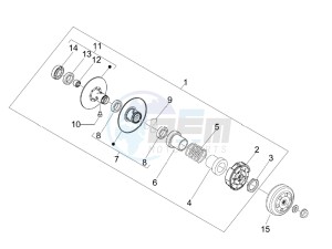 Fly 50 4t 4v drawing Driven pulley