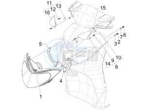 Liberty 50 2t Sport (UK) UK drawing Head lamp - Turn signal lamps