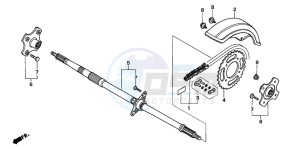 TRX90 SPORTRAX90 drawing FINAL DRIVEN GEAR