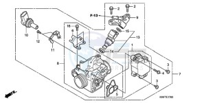 CBF125MA Europe Direct - (ED) drawing THROTTLE BODY