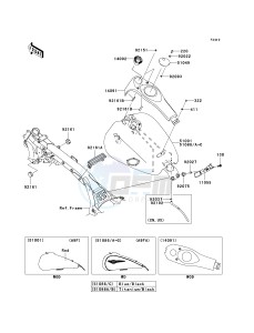 VN 1700 A [VULCAN 1700 VOYAGER] (9FA) A9F drawing FUEL TANK