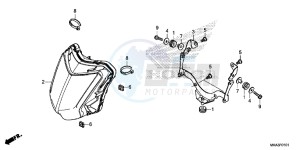 NC750XDG SH125AS UK - (E) drawing HEADLIGHT (LED)