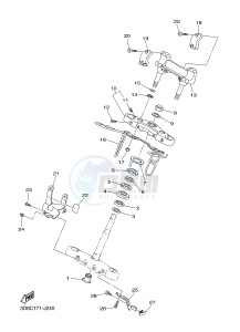 XVS1300A MIDNIGHT STAR (12C7) drawing STEERING