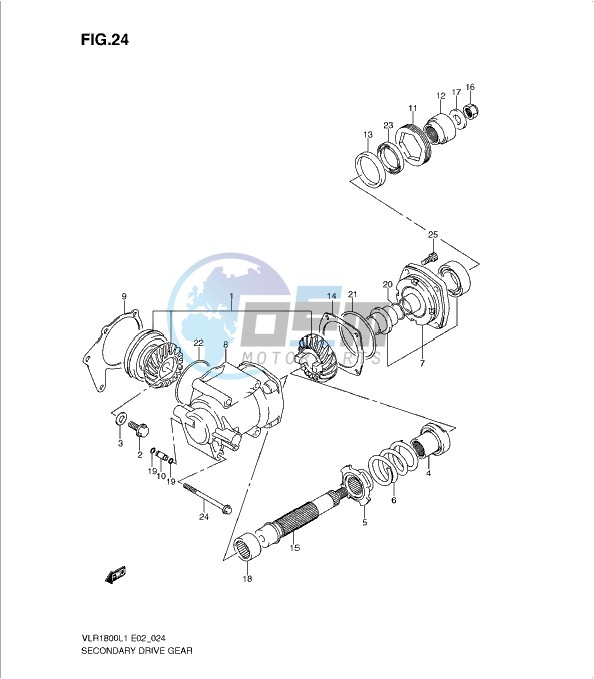 SECONDARY DRIVE GEAR