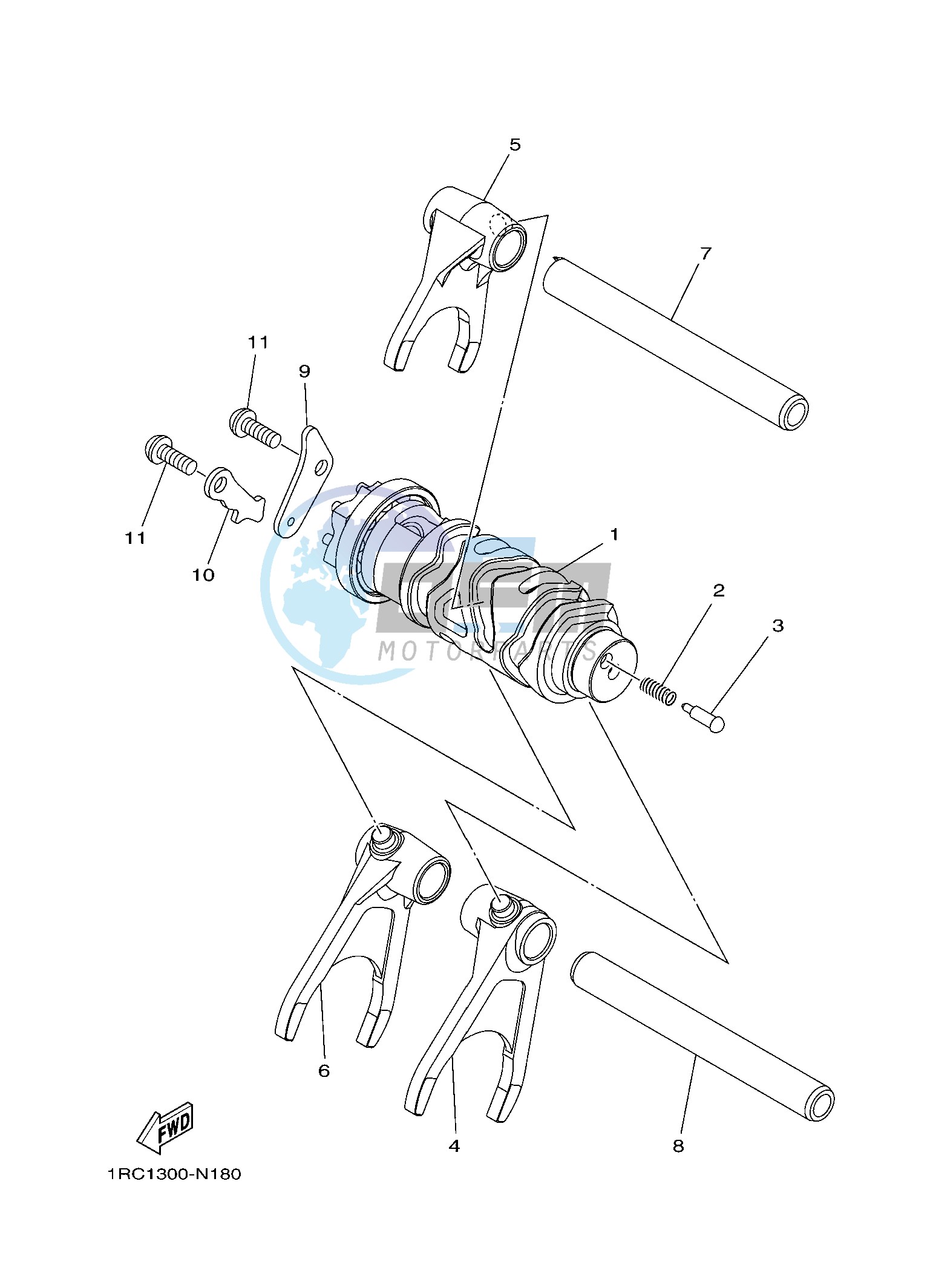 SHIFT CAM & FORK