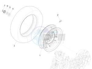 Primavera 50 4T-2V 25 kmh (EMEA) drawing Rear wheel