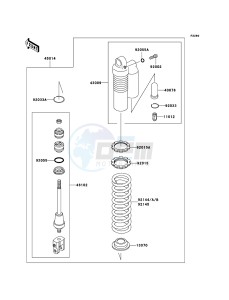 KX85_/_KX85_II KX85ABF EU drawing Shock Absorber(s)