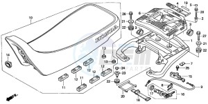 XRV750 AFRICA TWIN drawing SEAT (2)