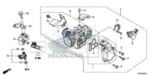 NSS300D Forza - NSS300D UK - (E) drawing THROTTLE BODY