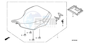 TRX420FAC drawing SEAT