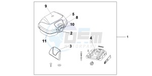 NSS250 drawing TOP BOX 45L