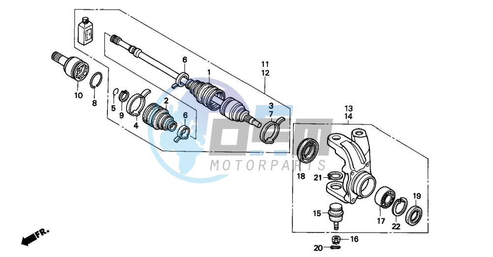 KNUCKLE (TRX300FW)