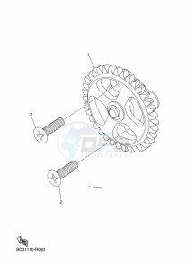 YFZ50 (BW4H) drawing OIL PUMP