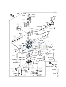 KLX450R KLX450AGF EU drawing Carburetor