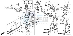 CB1000RA9 Europe Direct - (ED / ABS) drawing FR. BRAKE MASTER CYLINDER (CB1000RA)