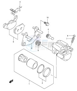 LT-A500F (E3-E28) drawing REAR CALIPER (MODEL K3)