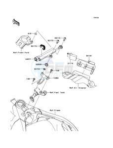 NINJA_ZX-10R ZX1000JDF FR XX (EU ME A(FRICA) drawing Steering Damper