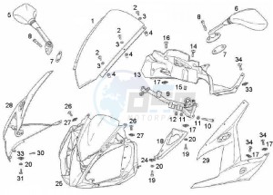 GPR - 50 cc VTHRF1A1A Euro 2 2T LC drawing Front body (Positions)