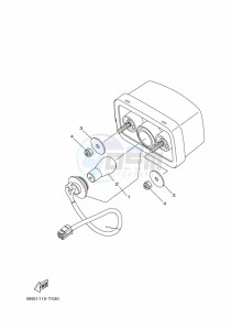 YFM450FWBD YFM45KPLK (BB5H) drawing TAILLIGHT