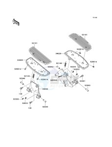 VN 800 E [VULCAN 800 DRIFTER] (E6F) E6F drawing FOOTRESTS