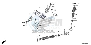 CBR125RSF CBR125RS E drawing CAMSHAFT/ VALVE