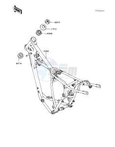 KX 250 C [KX250] (C1) [KX250] drawing FRAME -- 83 KX250-C1- -