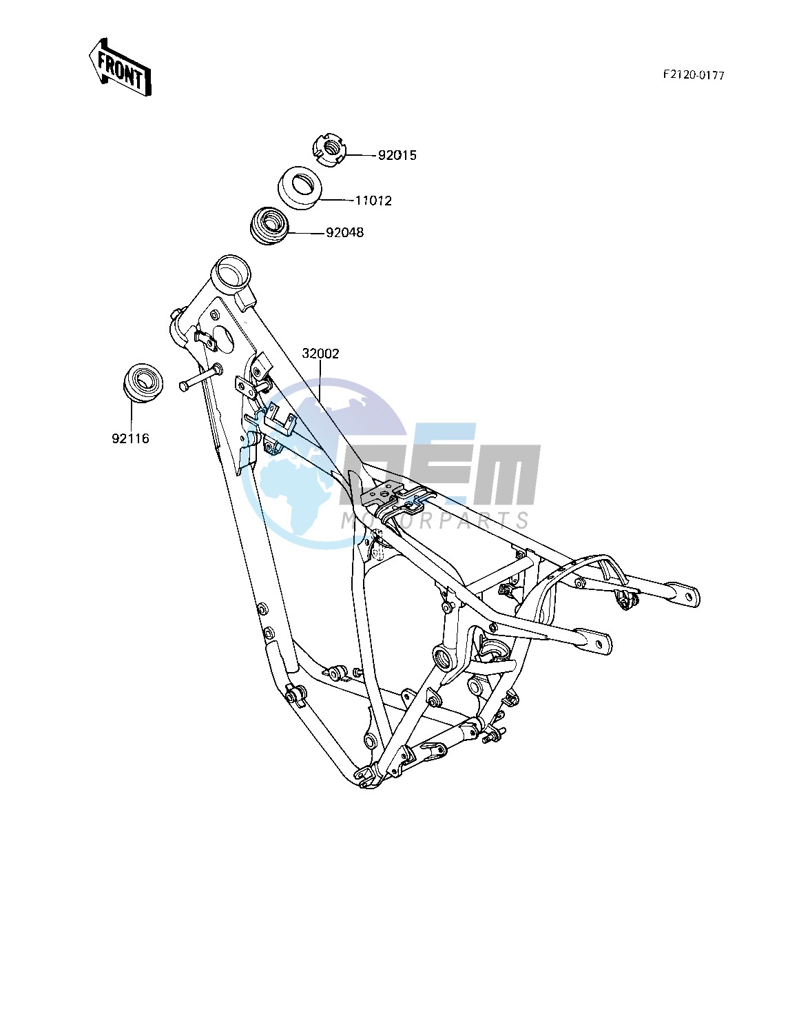 FRAME -- 83 KX250-C1- -