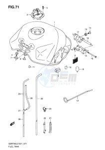 GSR750 ABS EU drawing FUEL TANK