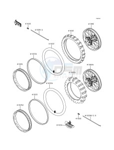 KX 80 R [KX80] (R6-R7) [KX80] drawing WHEELS_TIRES