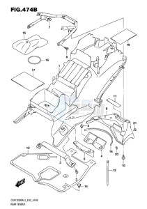 GSX-1300R ABS HAYABUSA EU drawing REAR FENDER