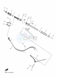 YZF690 YZF-R7 (BEBA) drawing STEERING HANDLE & CABLE