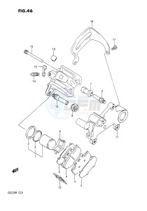 DR250 (E24) drawing REAR CALIPER